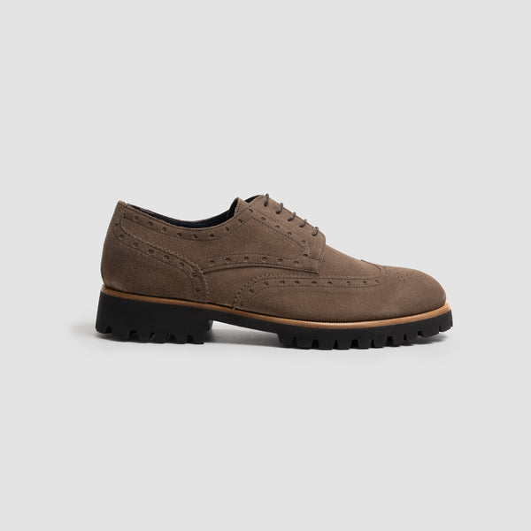 NEW SCARPE DI BIANCO men\'s montagnana oxford shoes in dark bark Shop Scarpe Di Bianco - Men main image 3