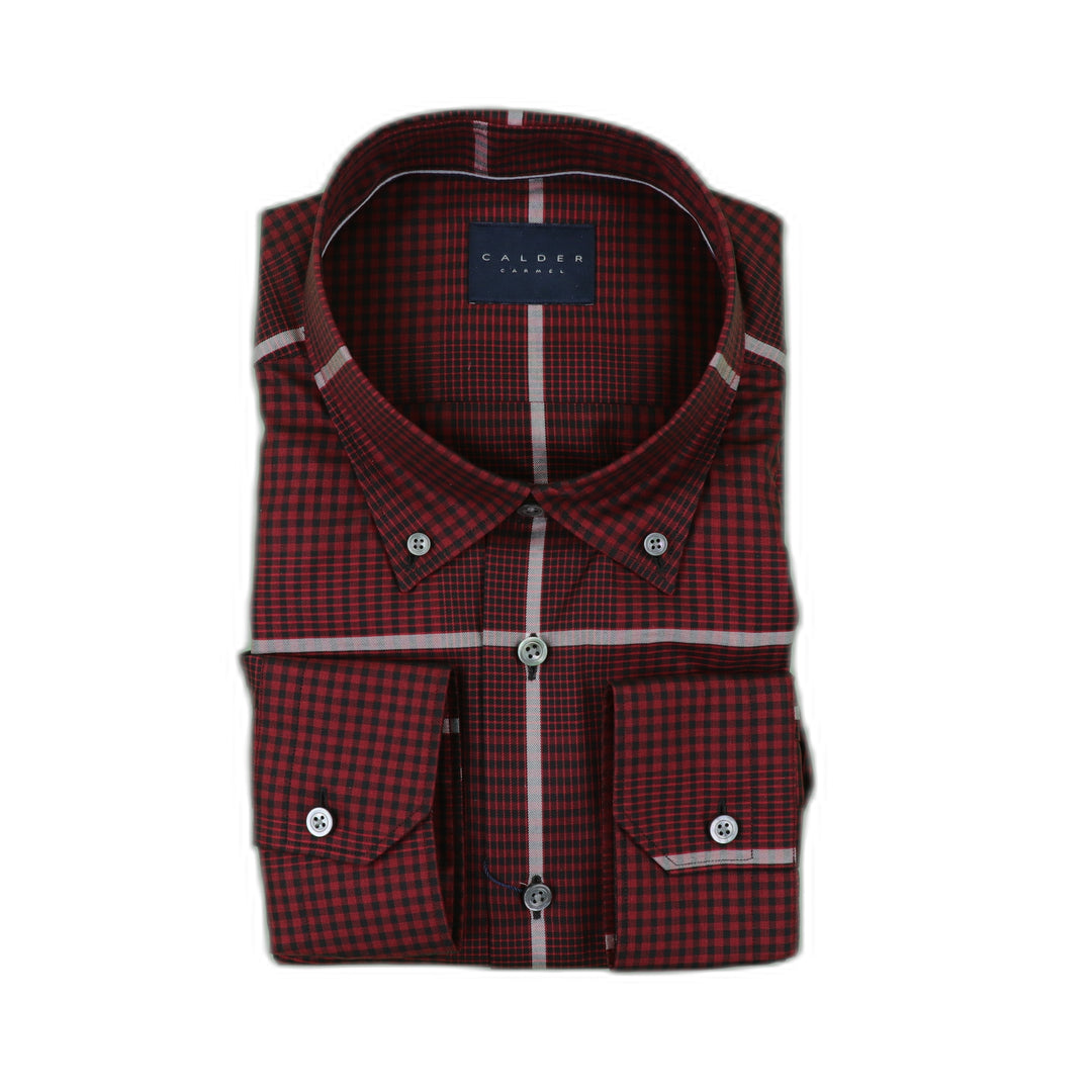 Ultimate Luxe Twill Holiday Plaid in Pinot