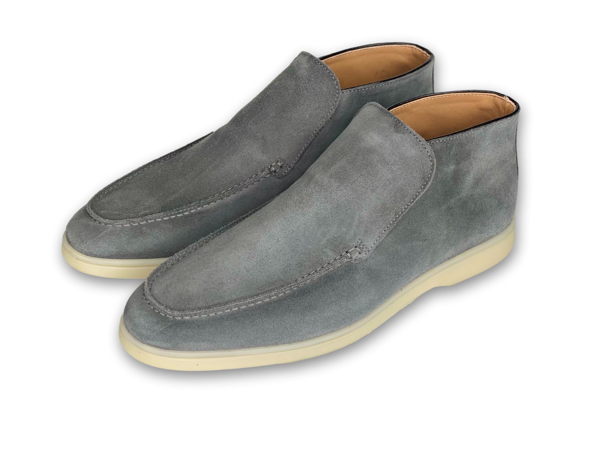 Milan High Top Suede Chukka Granite – Hampton display picture 2