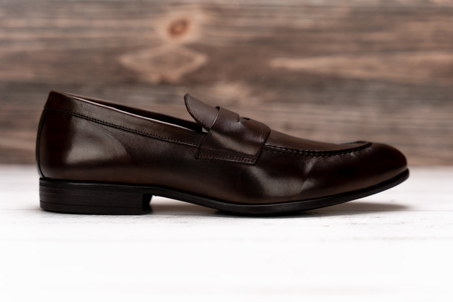 The Cannon Penny Loafer in Chocolate