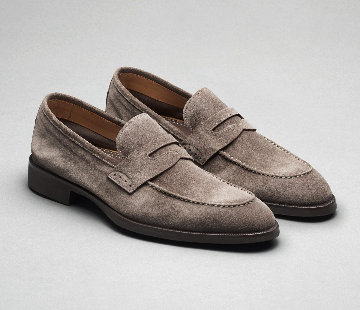 NEW SCARPE DI BIANCO men\'s sc524 velour peltro loafers in grey Scarpe di Bianco Men main image 2