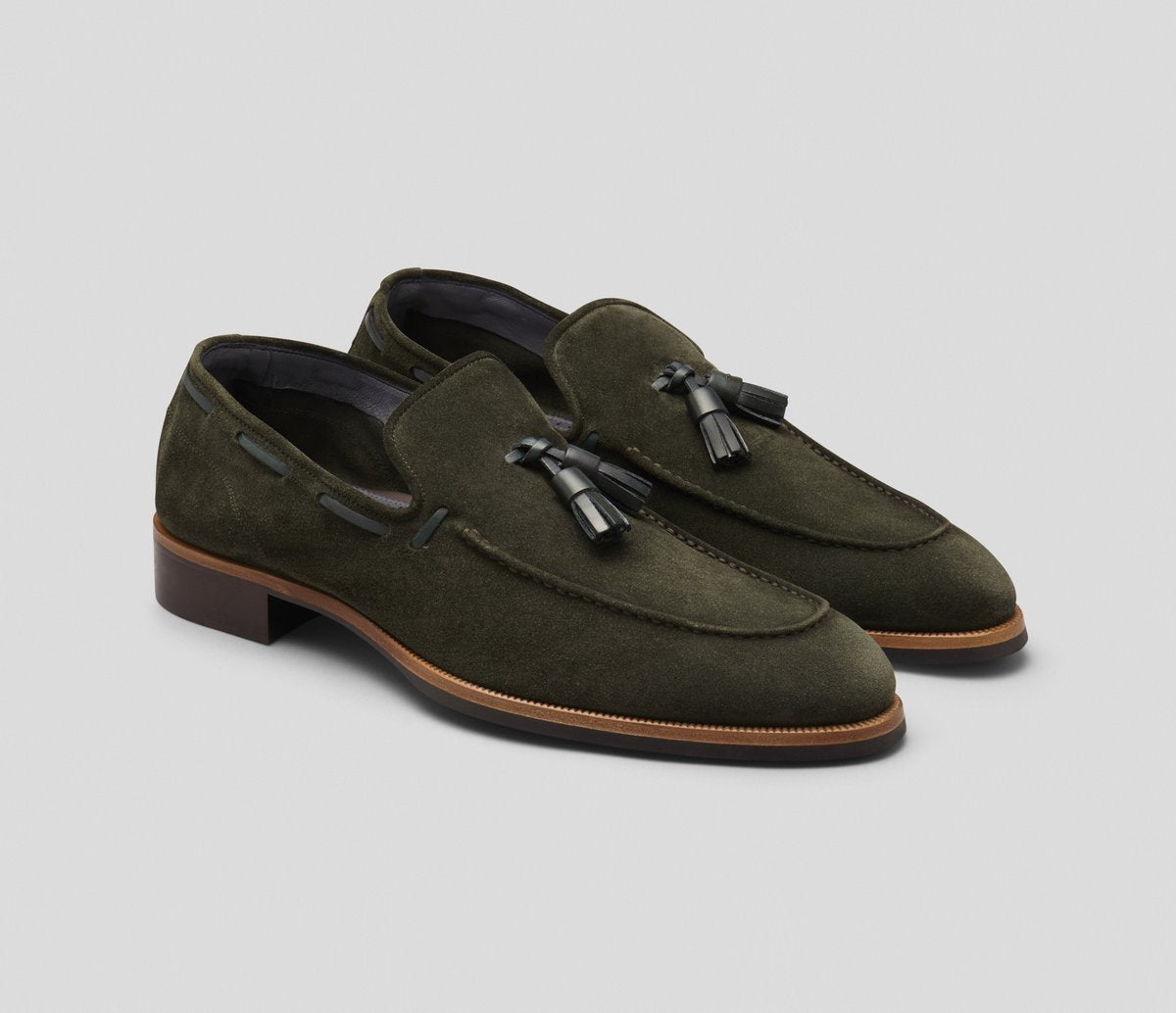 Napoli Suede Loafer in Selva – Hampton display picture 3