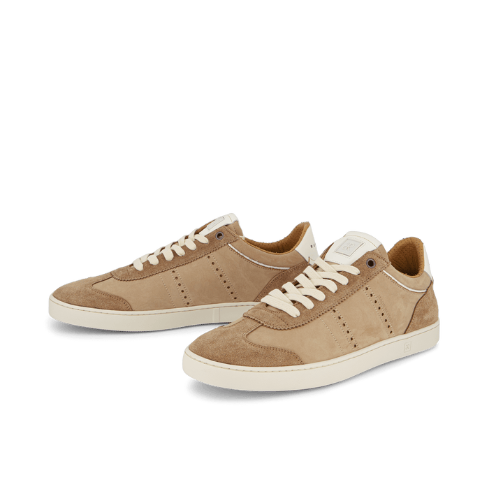 Judy Men's Taupe Nubuck Leather Sneakers