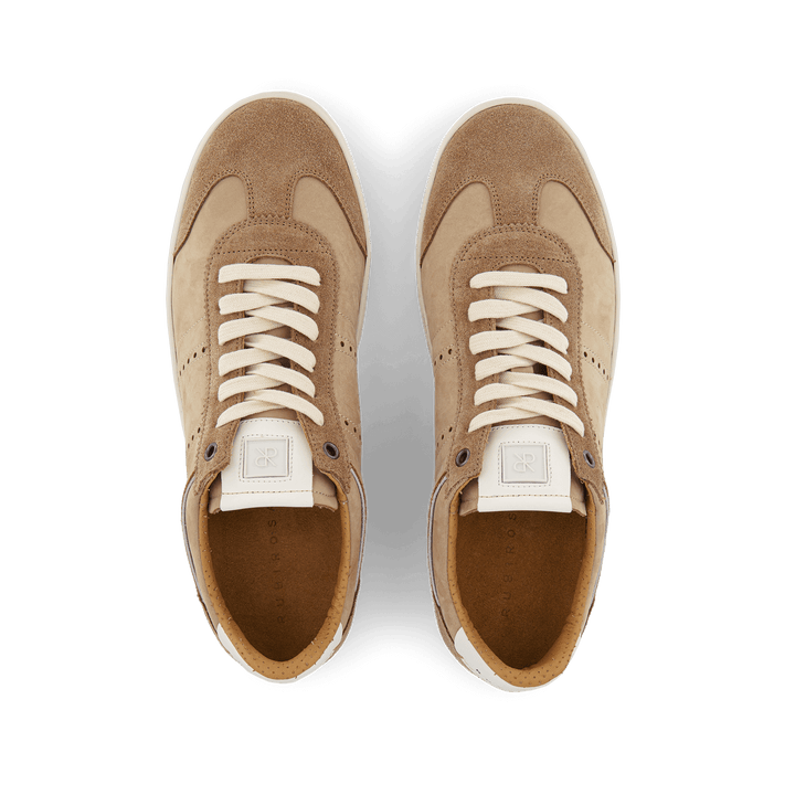Judy Men's Taupe Nubuck Leather Sneakers