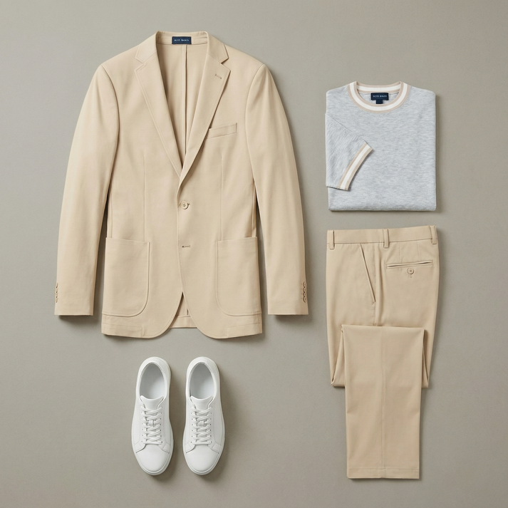 Fine Gauge Jersey Knit Crewneck