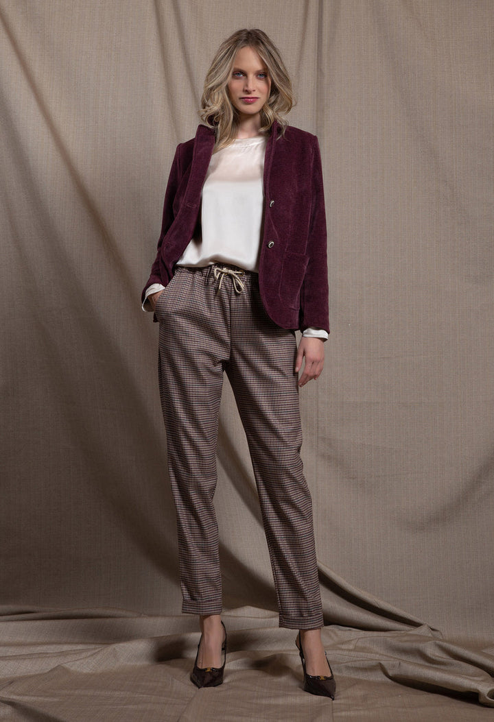 Fly Drawstring Tailored Stretch Trousers