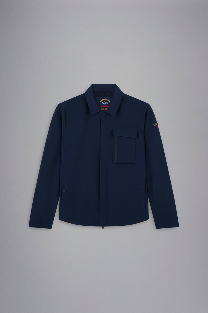 Save the Sea RE 4x4 Stretch Typhoon Shacket in Navy