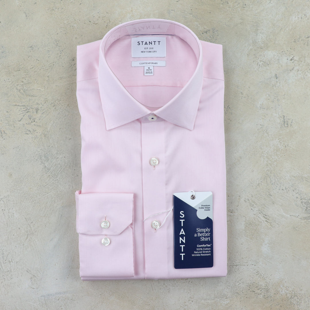 stantt dress shirts STANTT Performance Spread Collar Solid Dress Shirt