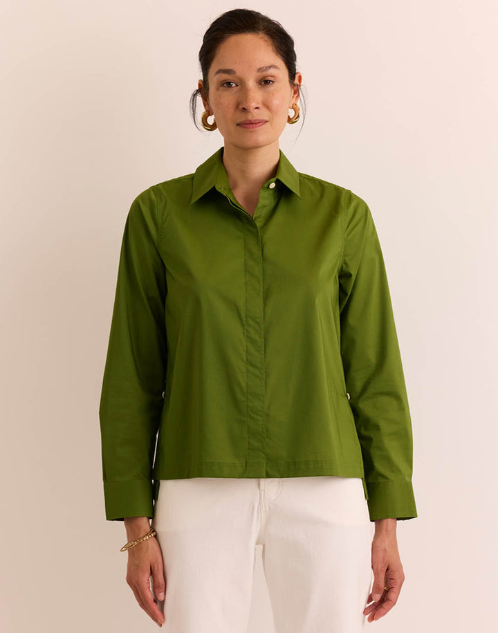 Loni Long Sleeve Side Button Shirt