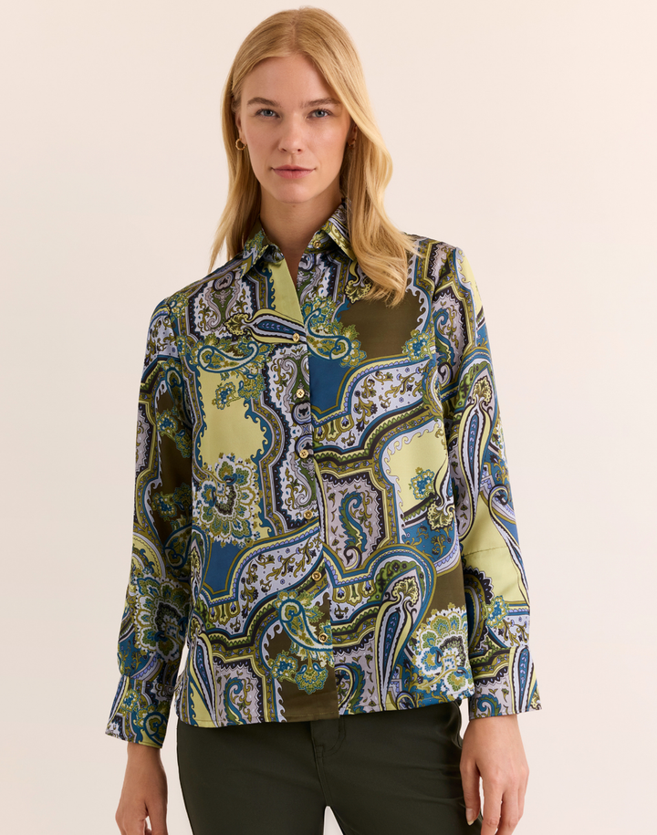 Margot Long Sleeve Opulent Paisley Top