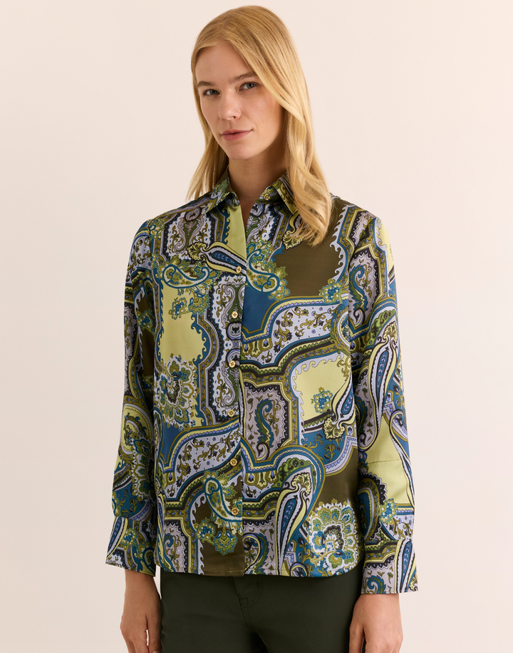 Margot Long Sleeve Opulent Paisley Top