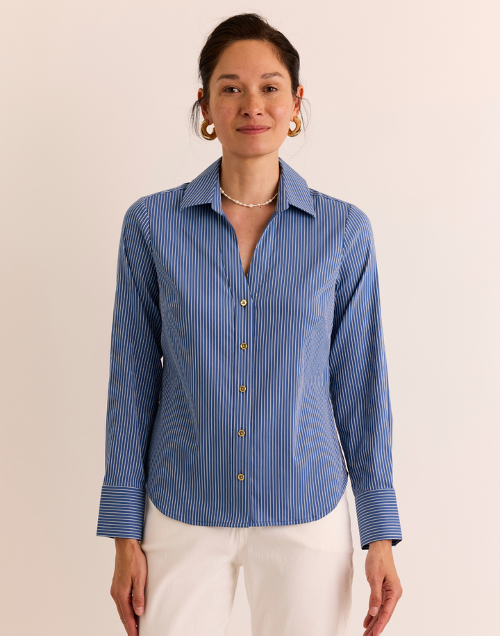 Lindsey Ribbon Stripe Long Sleeve Top