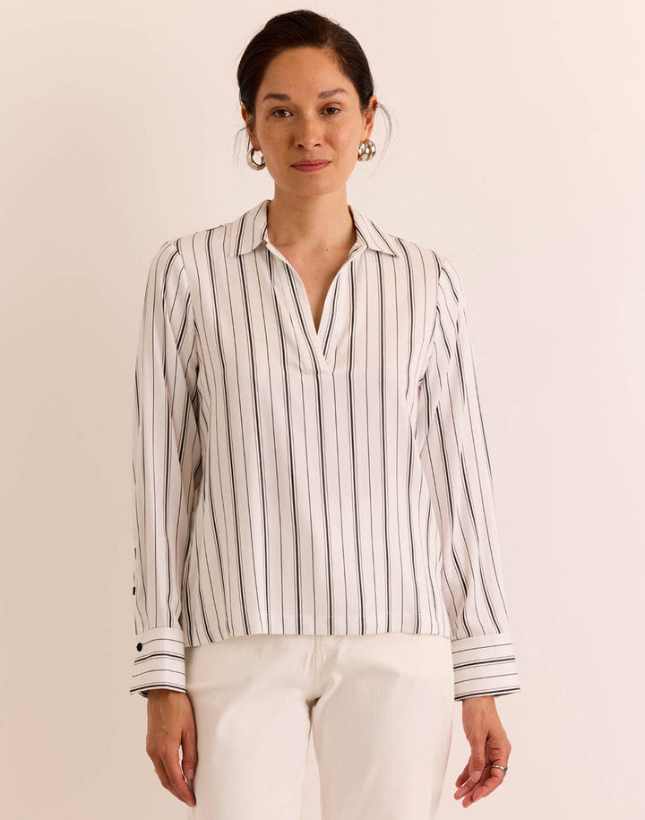 Mona Long Sleeve Striped Top