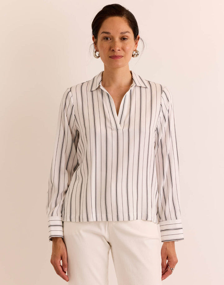 Mona Long Sleeve Striped Top