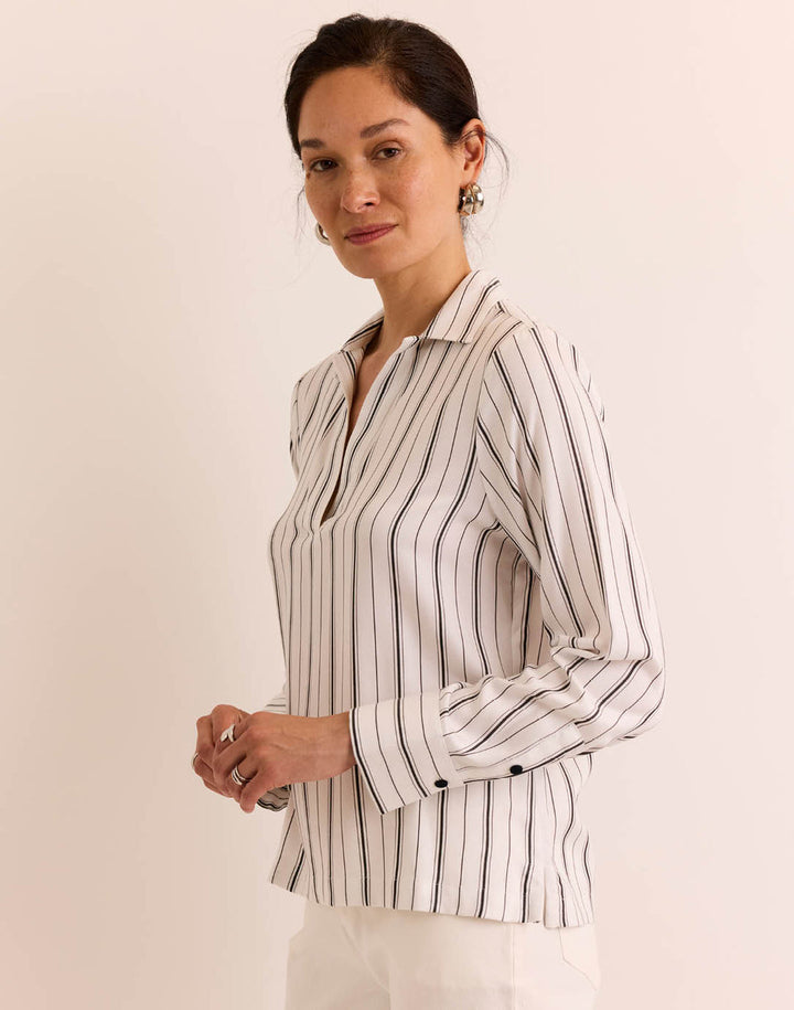 Mona Long Sleeve Striped Top