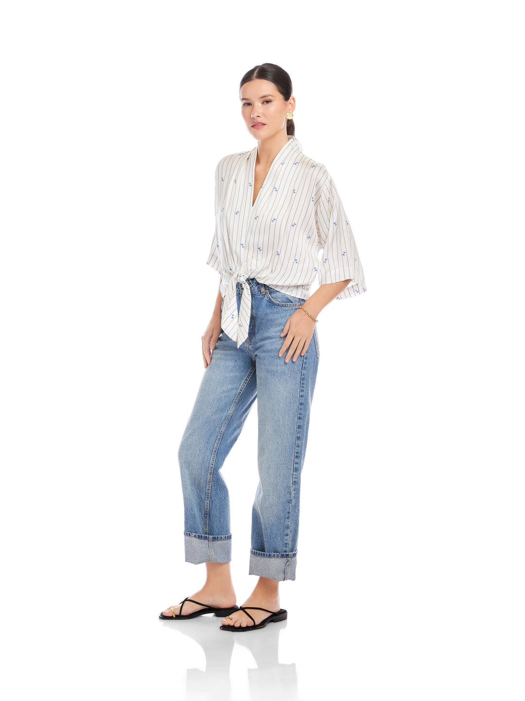 Bernice Tie-Front Blouse