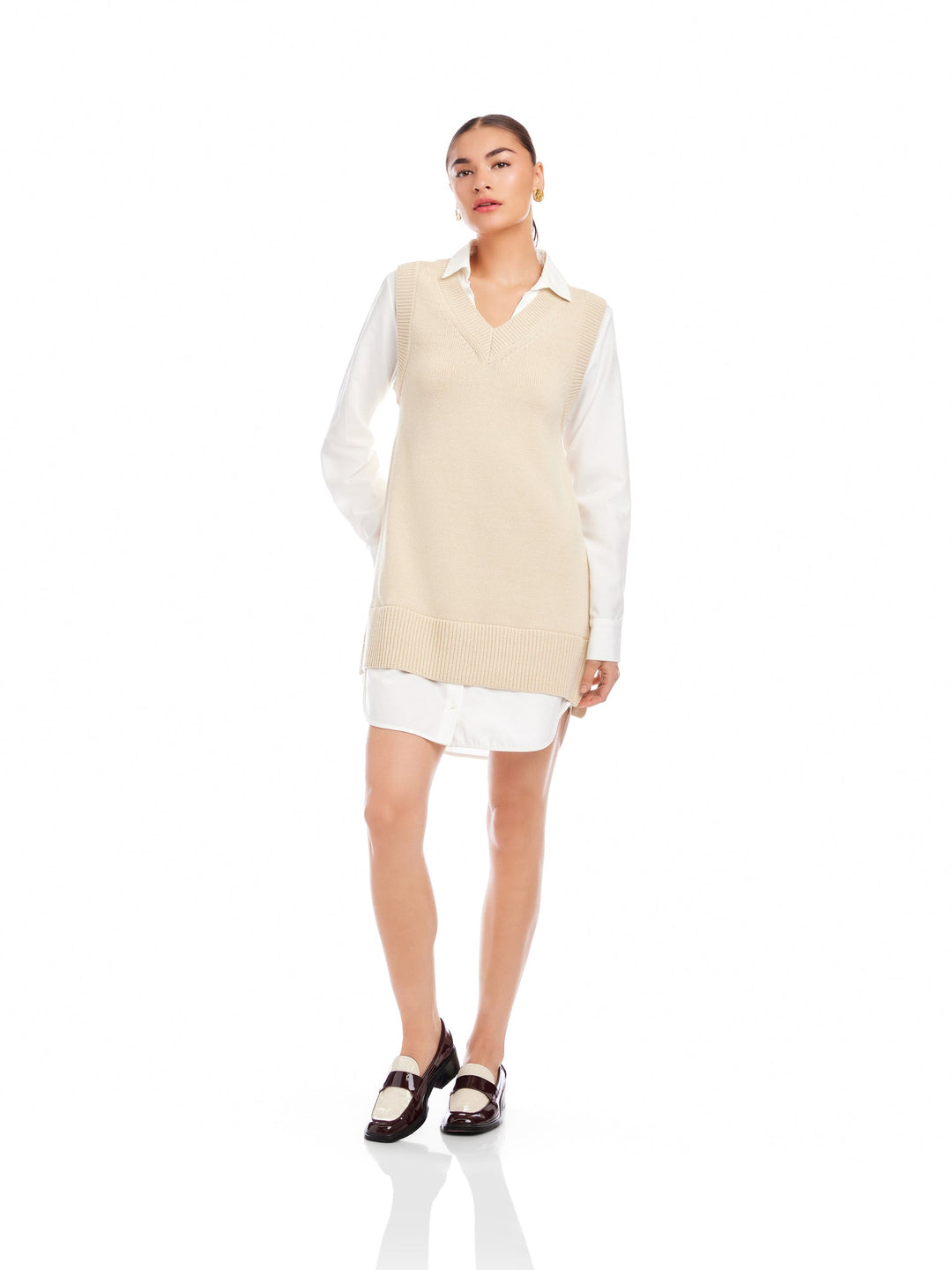 Elora Mixed Media Dress