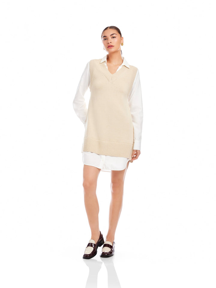 Elora Mixed Media Dress