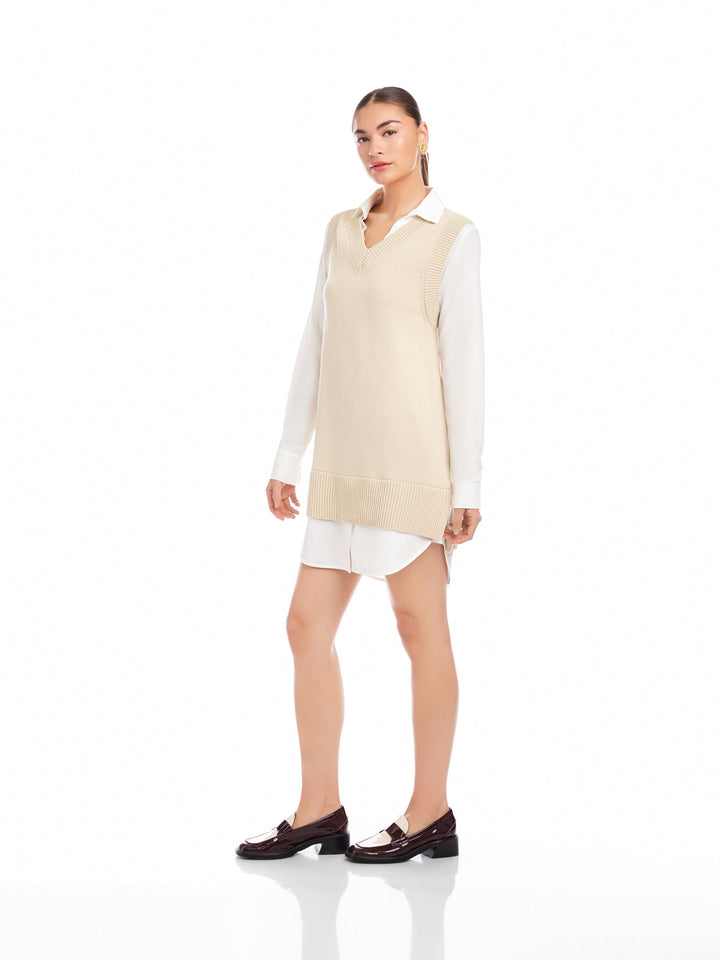 Elora Mixed Media Dress