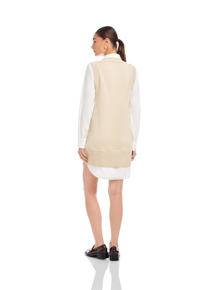 Elora Mixed Media Dress