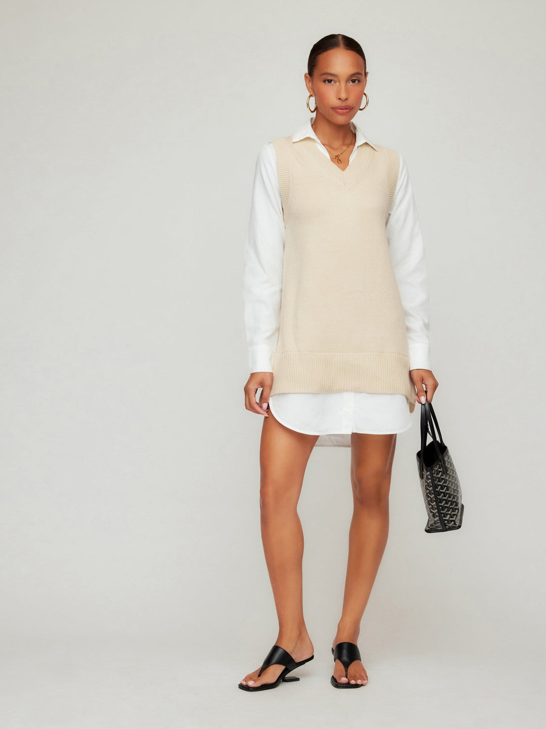 Elora Mixed Media Dress