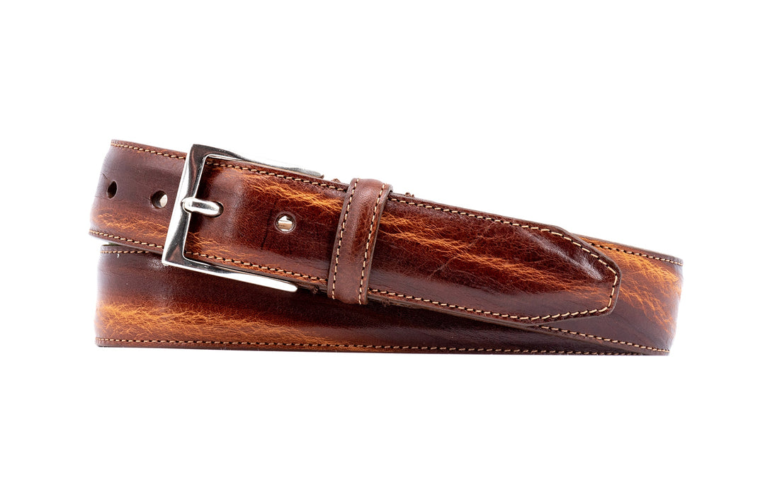 Perry Shrunken Italian Saddle Leather Belt
