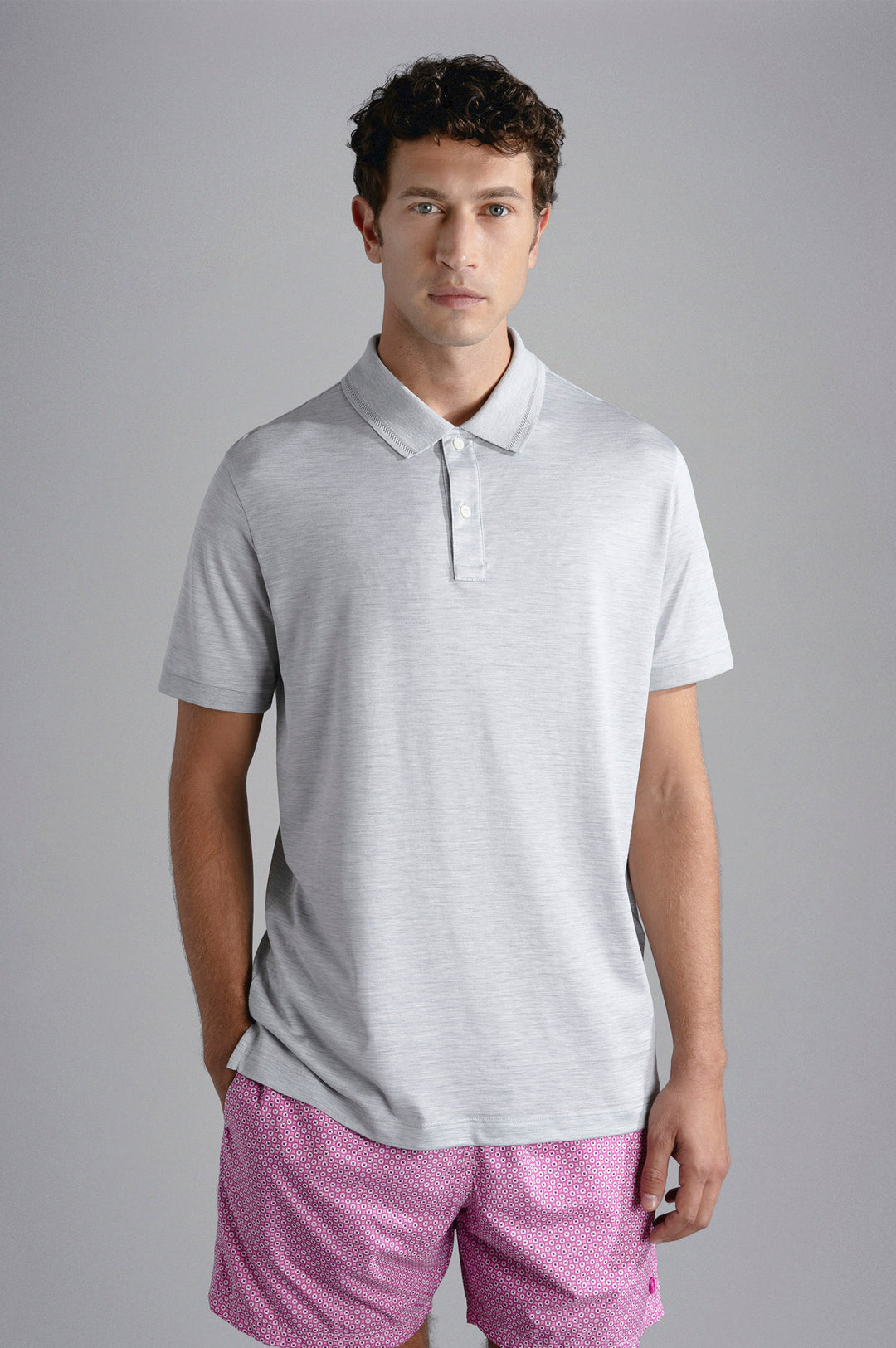 Cotton & Silk Polo Shirt