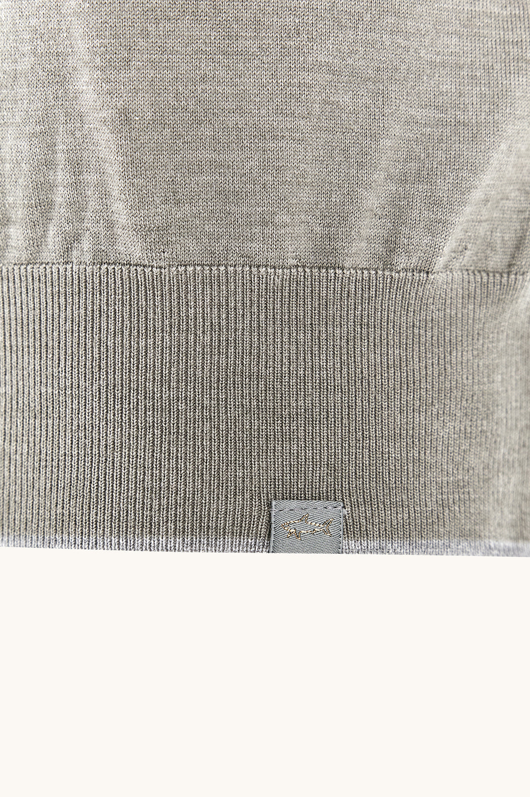 Wool & Silk Knit Polo w/ Suede Details
