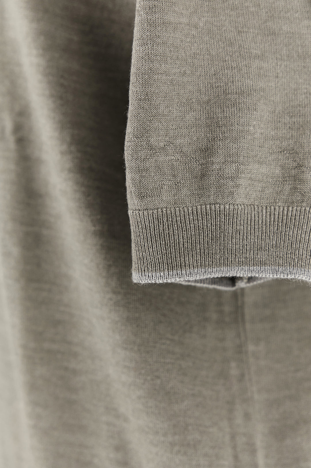 Wool & Silk Knit Polo w/ Suede Details