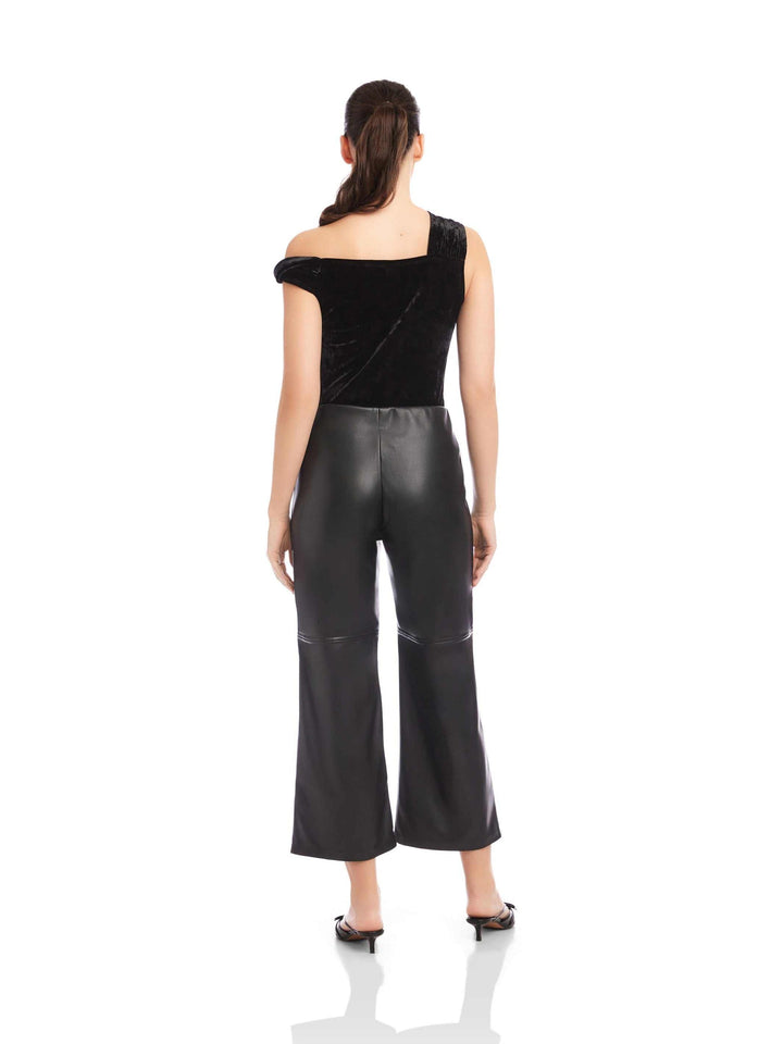 Faux Leather Cropped Pant