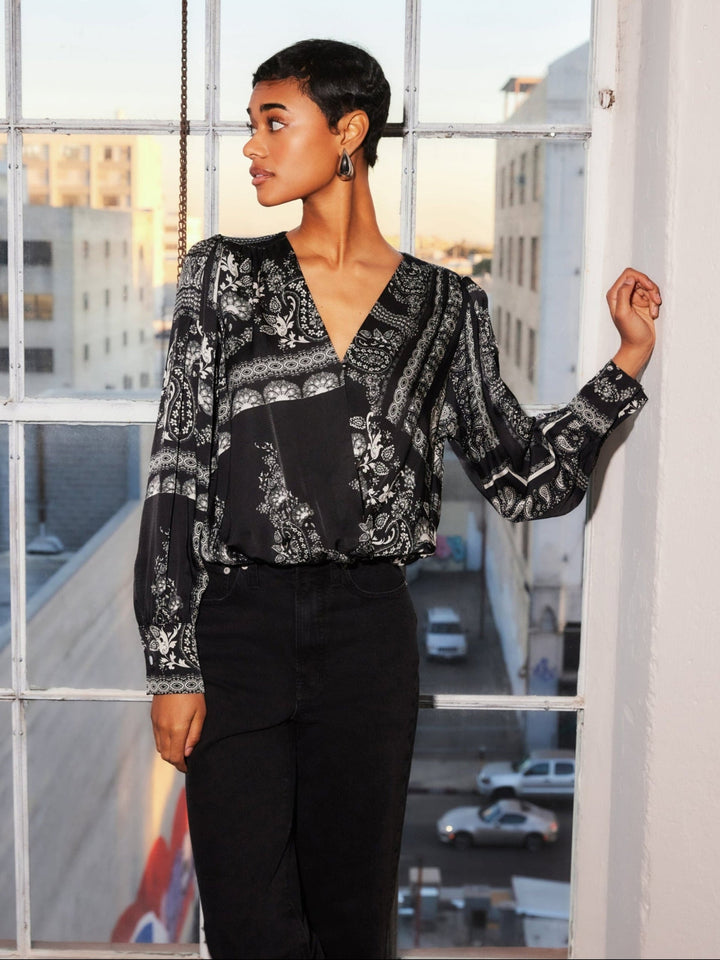 Ines Drape Front Top