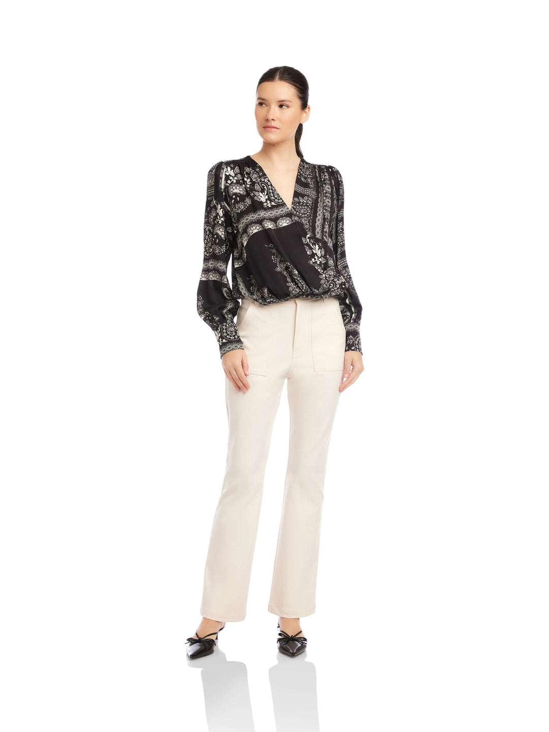 Ines Drape Front Top