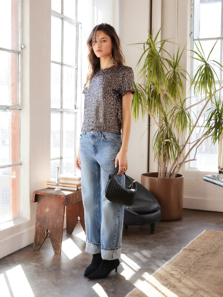 Stacey Sequin Top