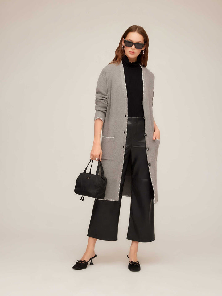 Faux Leather Cropped Pant