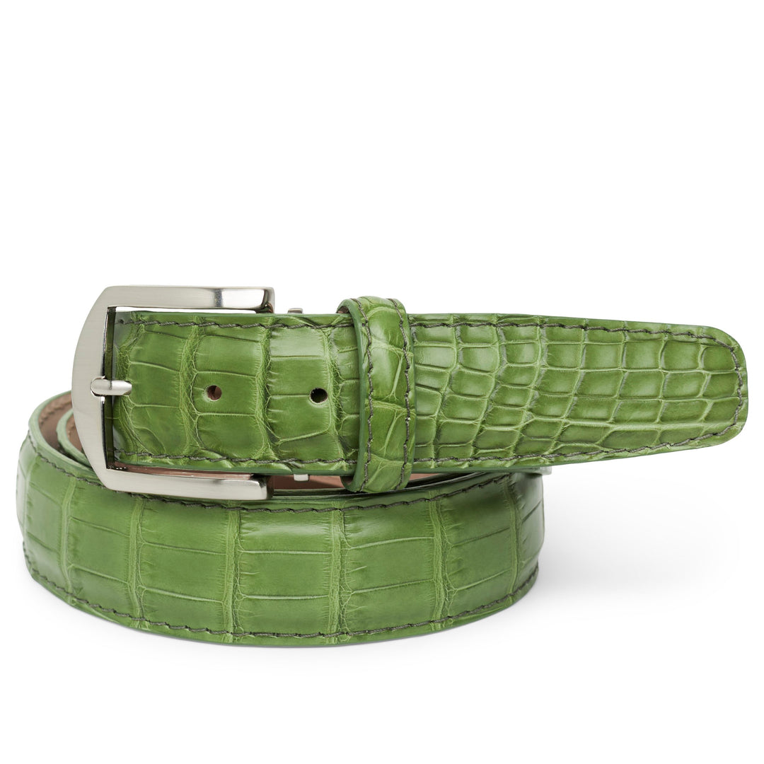 American Alligator Custom Belt 40mm in Foliage