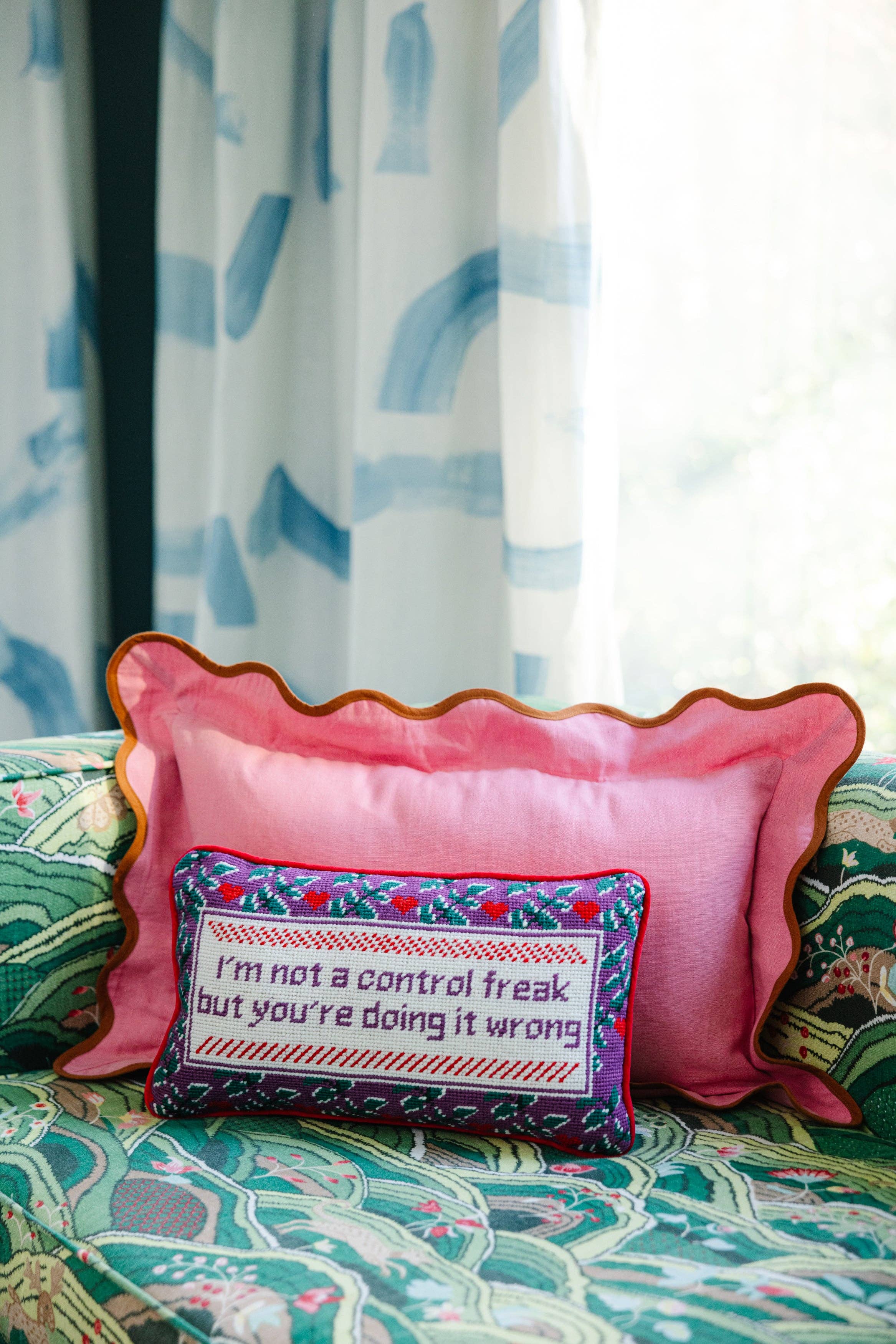 Furbish Studio Needlepoint Throw Pillow - Thumbnail 5