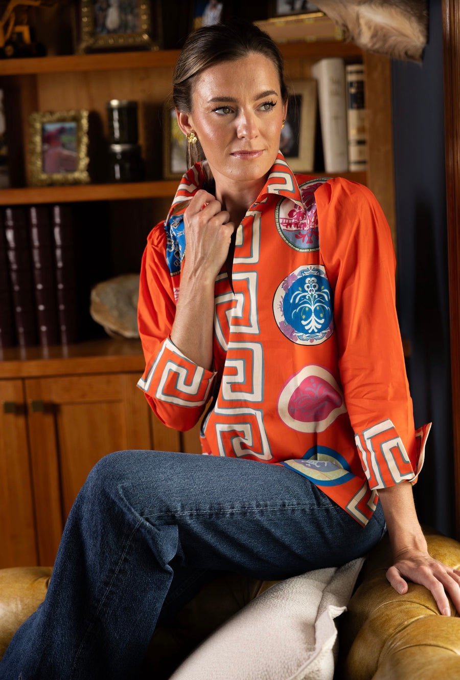 Greek Revival Lana Relaxed Shirt