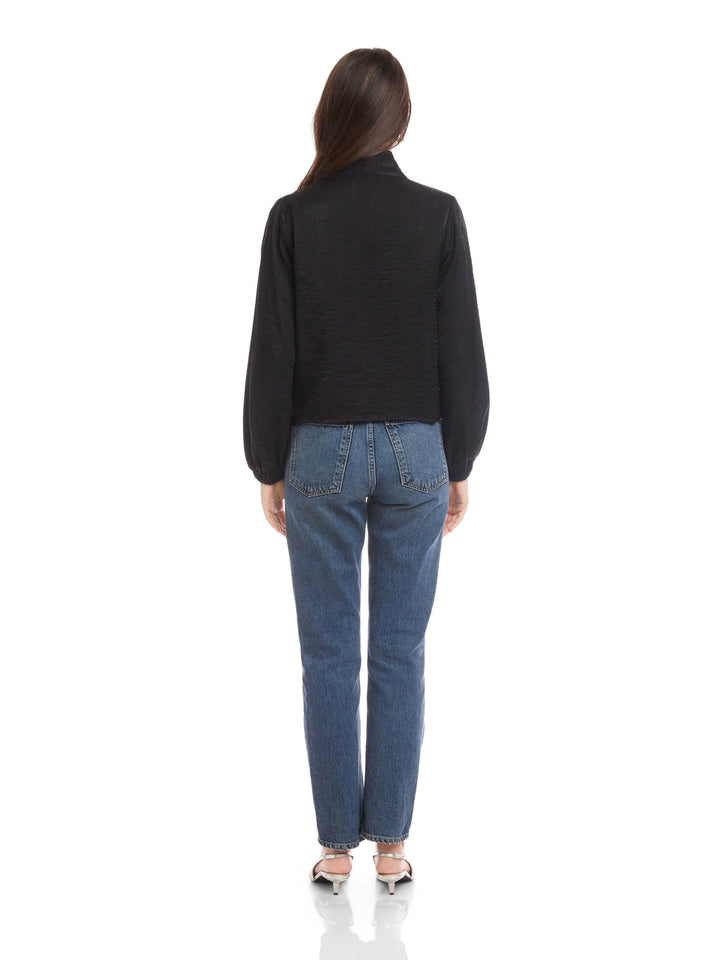 Scarlet Tie Front Top