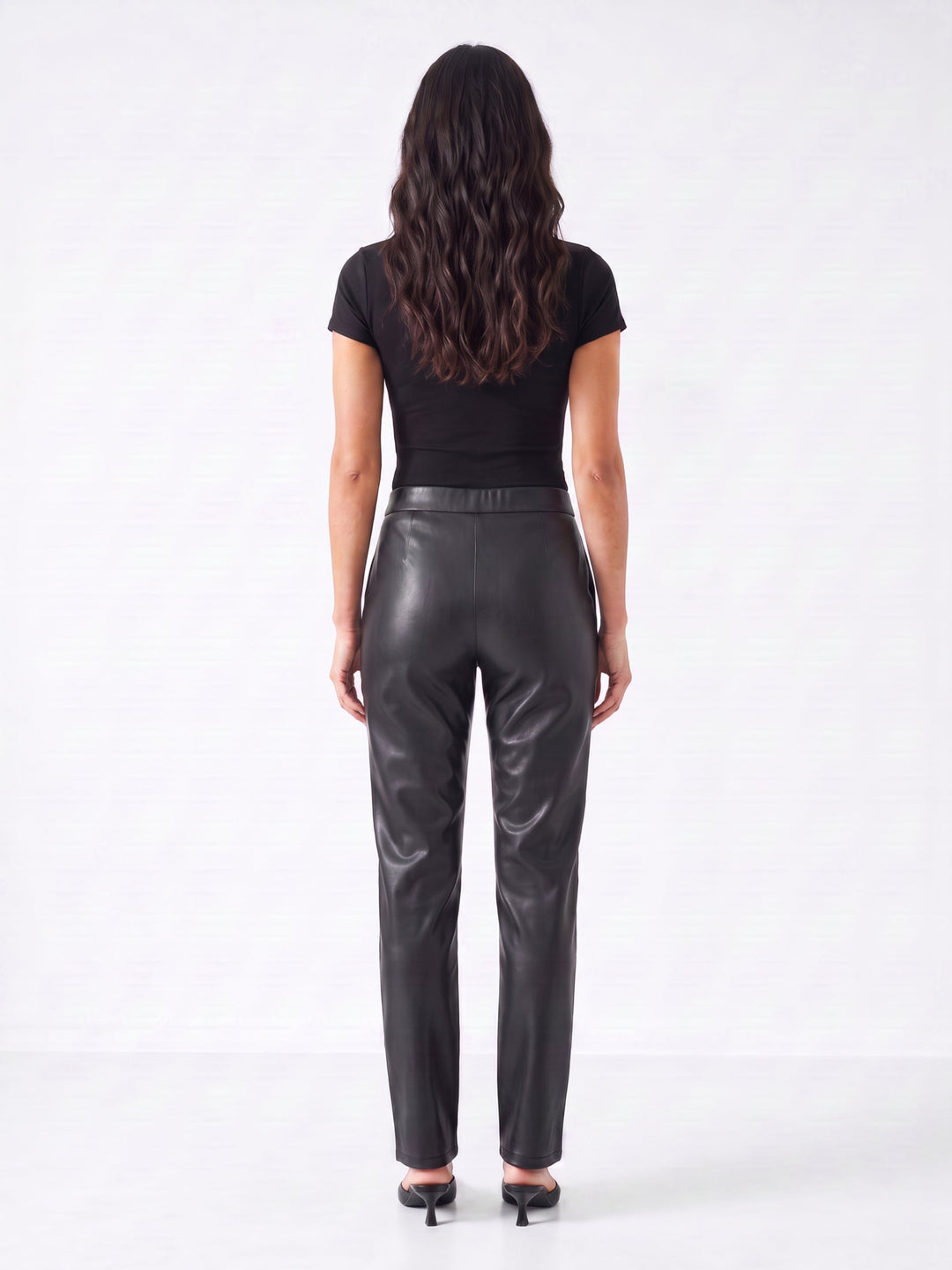 Laurel Faux Leather Straight Leg Pant
