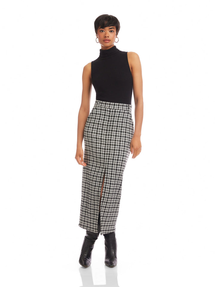 Elyce Front Slit Midi Skirt