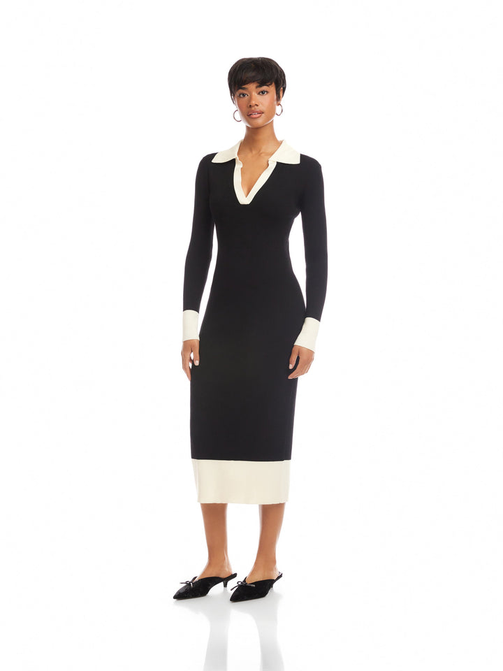 Belle Ribbed Polo Dress