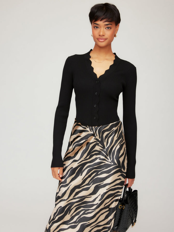 Bliss Scallop Edge Cardigan