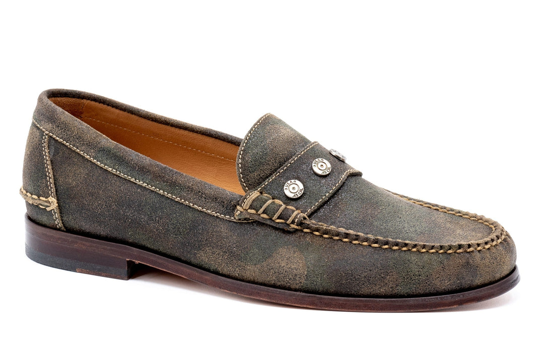 2nd Amendment Water Repellent Suede Penny Loafer