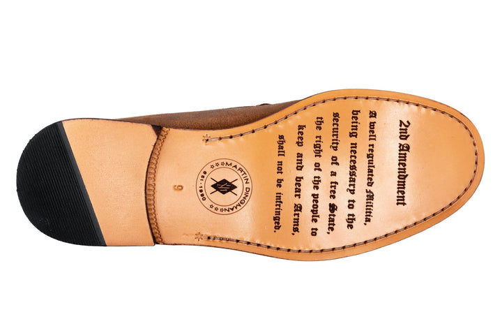 2nd Amendment Water Repellent Suede Penny Loafer