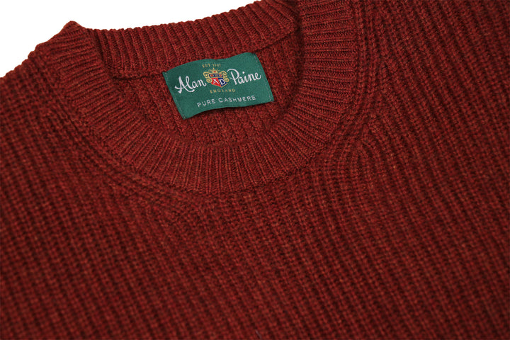 Foxton Cashmere Ribbed Crewneck