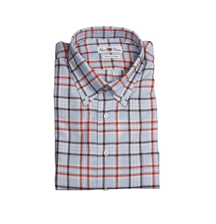 Country Plaid Cotton & Wool Button Down
