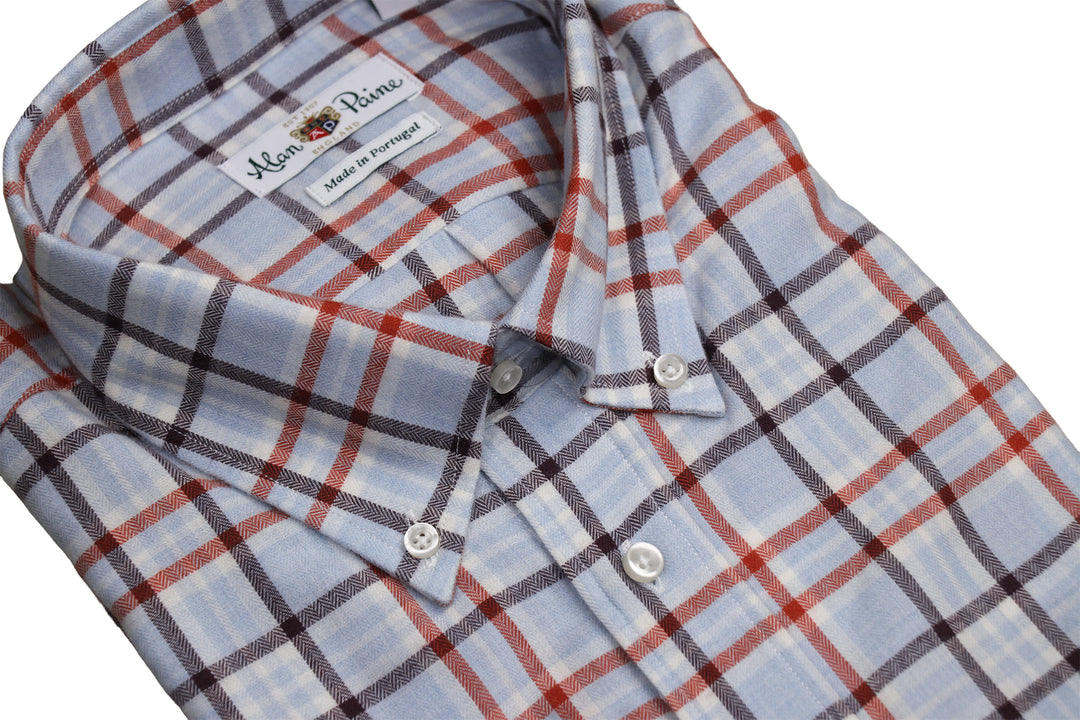 Country Plaid Cotton & Wool Button Down
