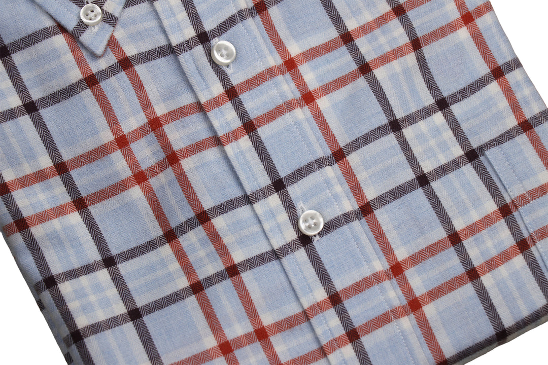 Country Plaid Cotton & Wool Button Down