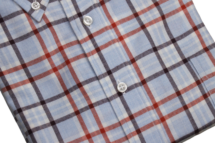 Country Plaid Cotton & Wool Button Down