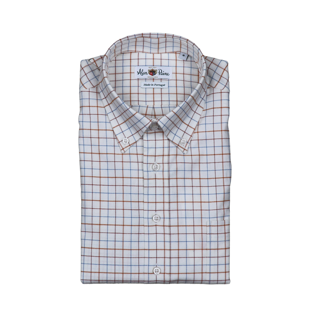 Country Check Button Down Cedarwood Tattersall
